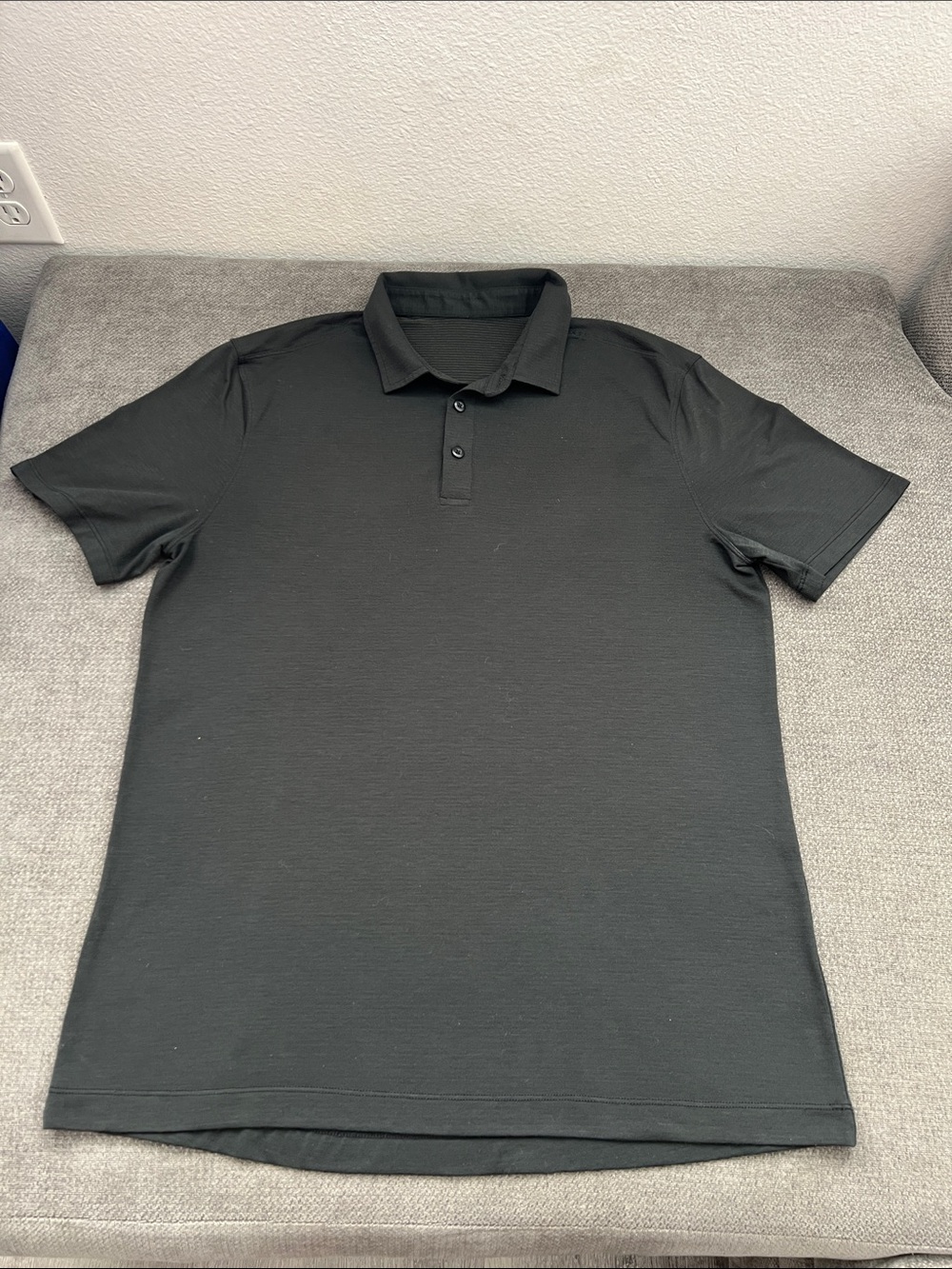 Men's Black Polo Shirt - Classic Short Sleeve